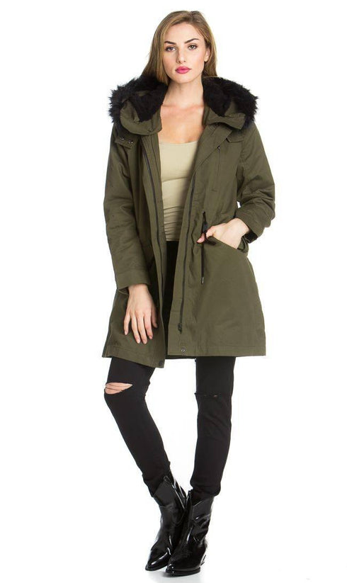 American Bazi Knee Slit Jogger Pants in Black - SohoGirl.com